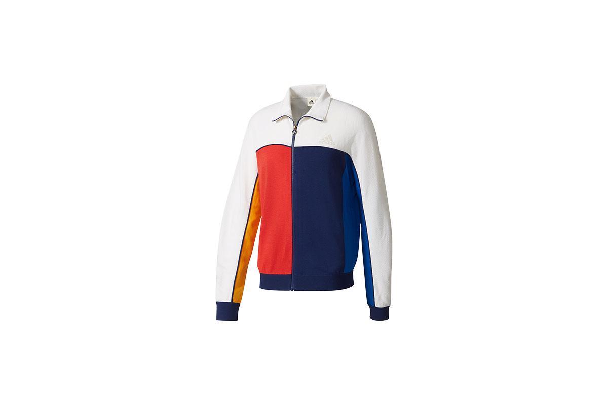 Adidas pharrell sales williams jacket blue